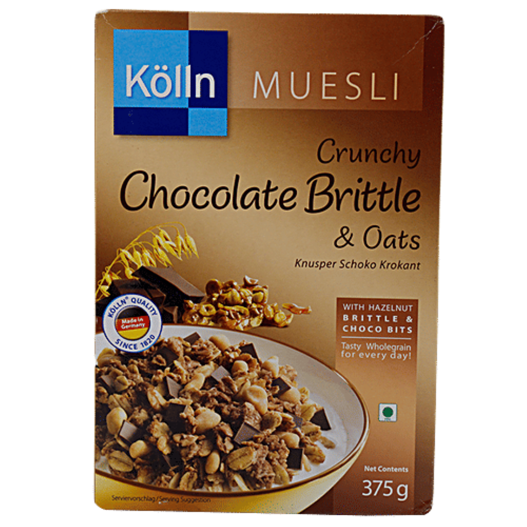 KOLLN MUESLI CRUNCHY CHOCO BRITTLE 375G